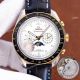 Copy Omega Speedmaster Moonphase Watches Gray Leather Strap White Dial (2)_th.jpg